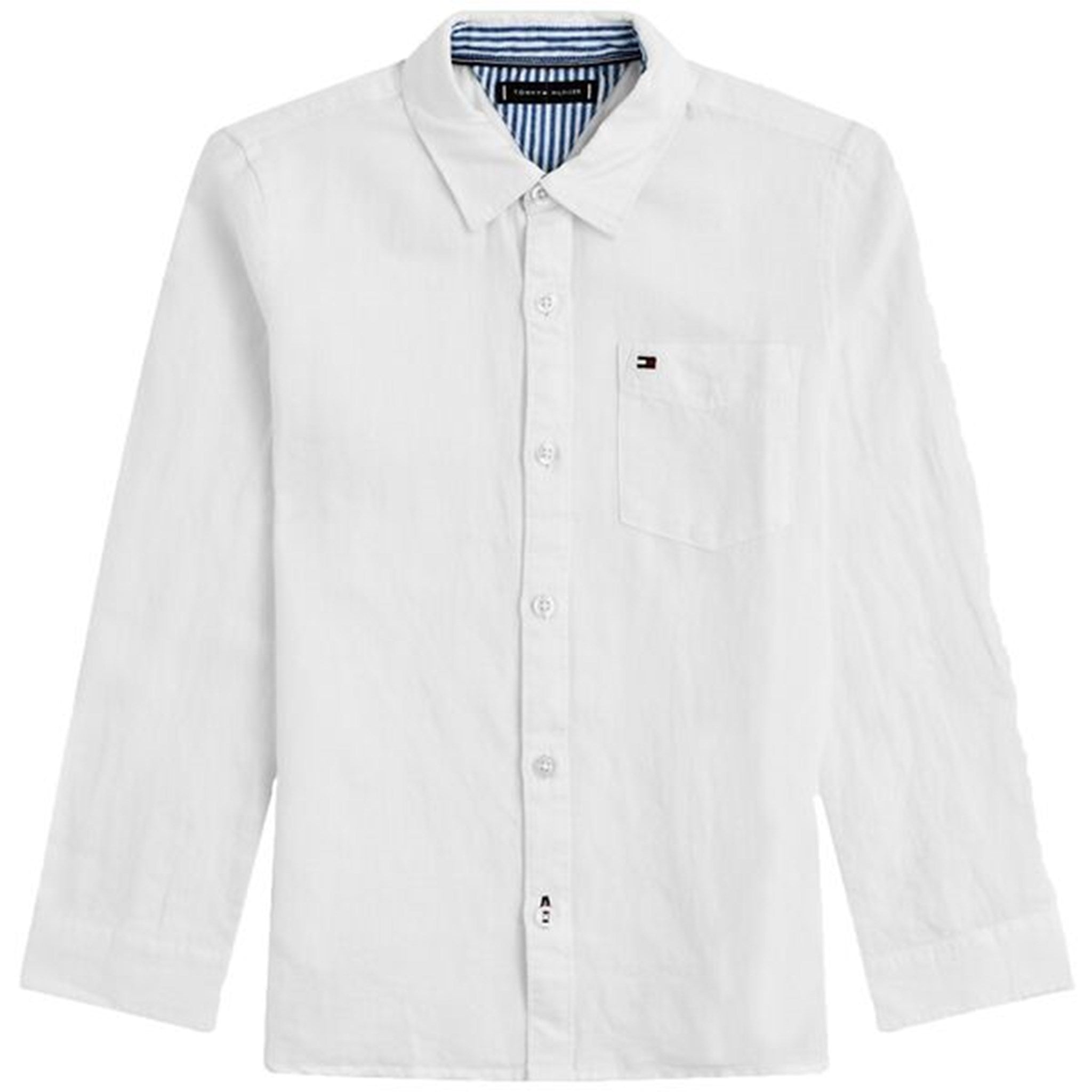 Essentiel Hvid Bomuldsskjorte til Drenge - Tommy Hilfiger