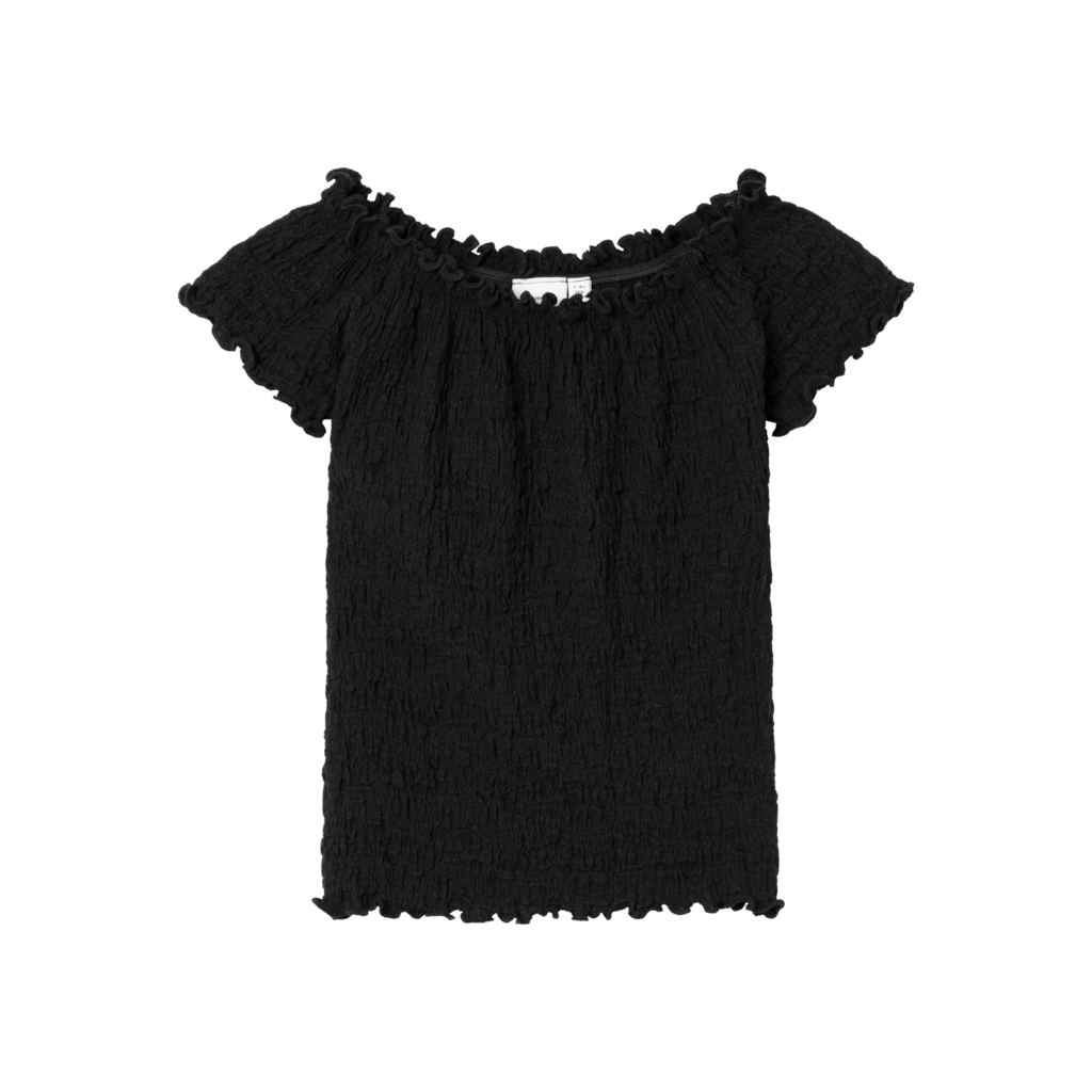 Kortærmet Bluse Halisse Black fra Name It