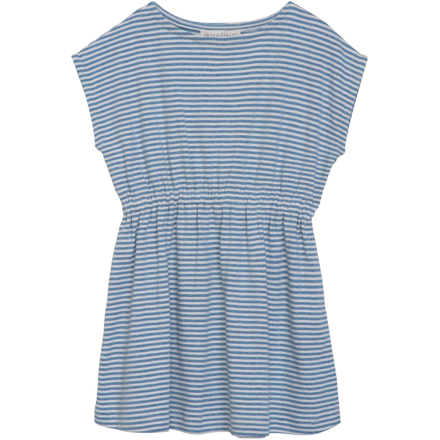 Azur Ecru Strand Kjole Stripe   Str. 98 fra Serendipity