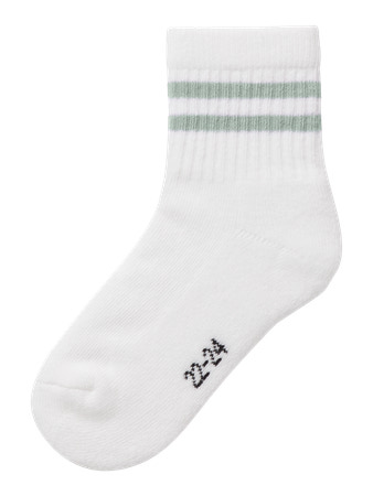 2 Pak Tennissokker Jalma Bright White Aqua Gray fra Name It