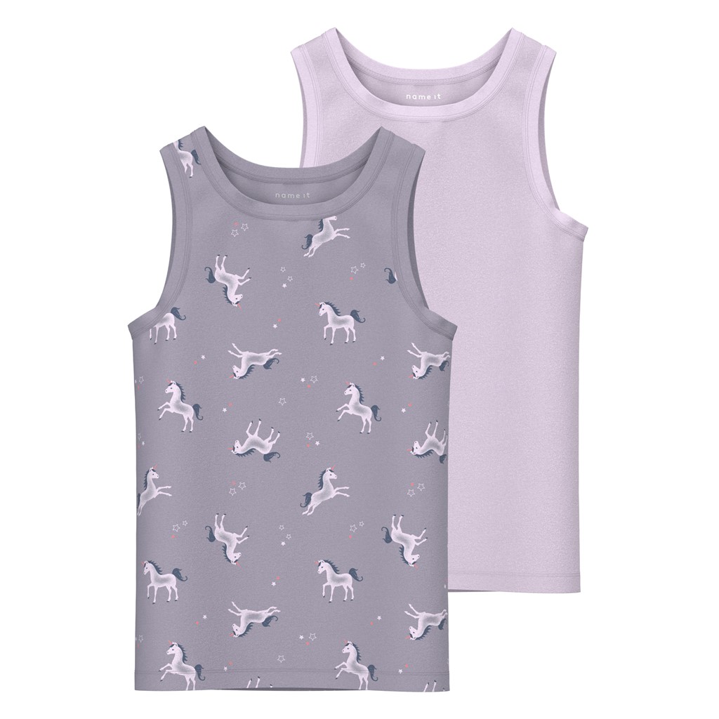 2 Pak Tanktops Unicorn Lavender Aura fra Name It