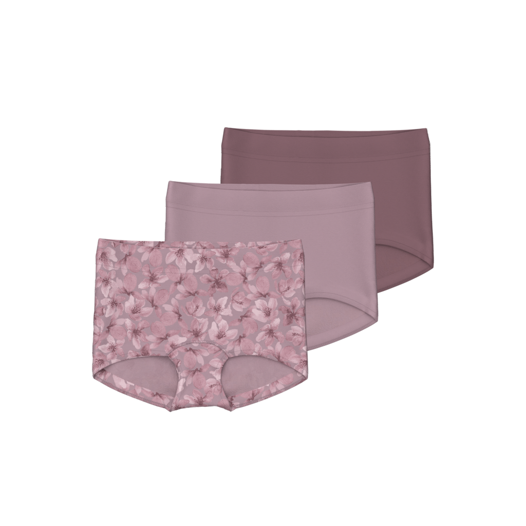 3 Pak Tights Flower Mauve Shadows fra Name It