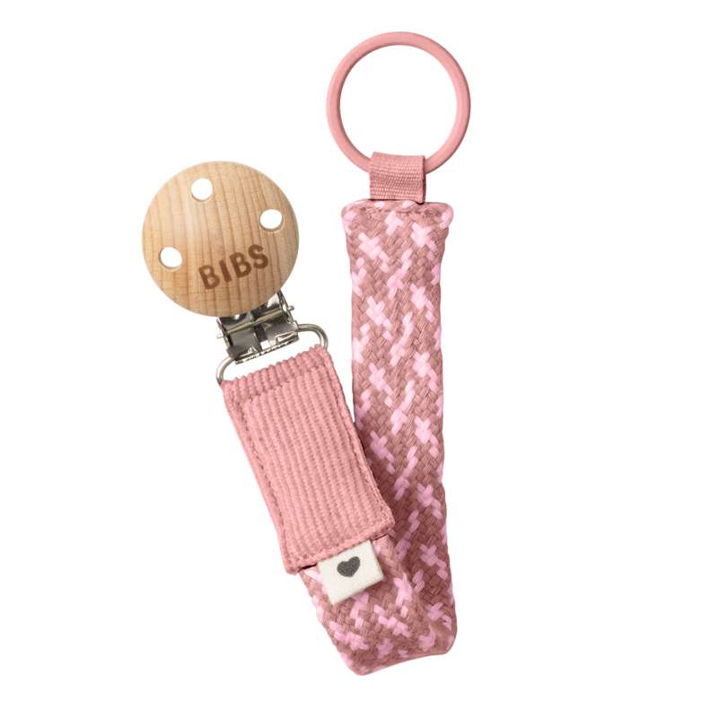 Accessories   Paci Braid Suttesnor   Dusty Pink Baby Pink fra Bibs