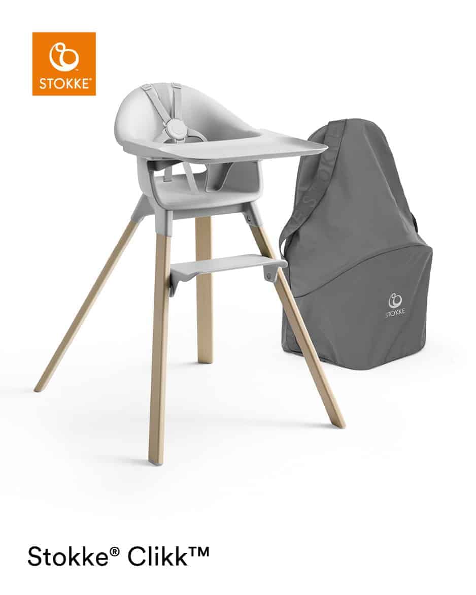 Clikk Stol Inkl. Rejsetaske   Cloud Grey fra Stokke