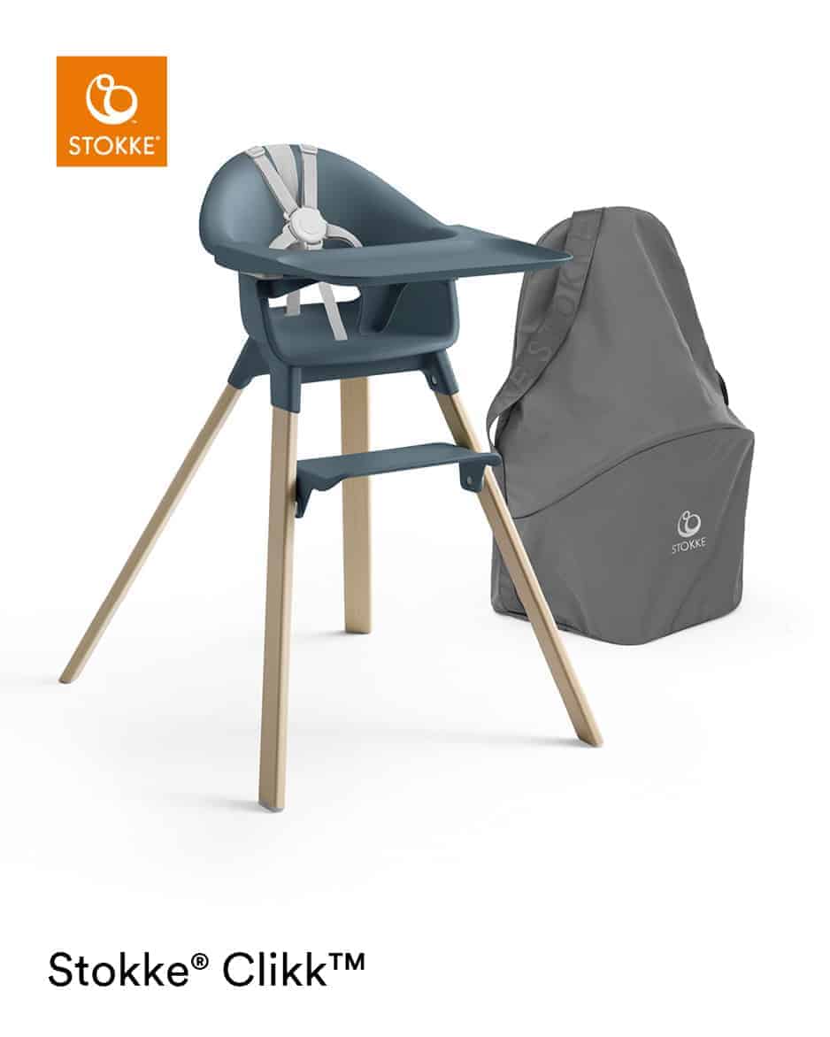 Clikk Stol Inkl. Rejsetaske   Fjord Blue fra Stokke