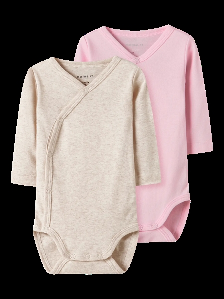 2 Pak Wrap Body Parfait Pink fra Name It