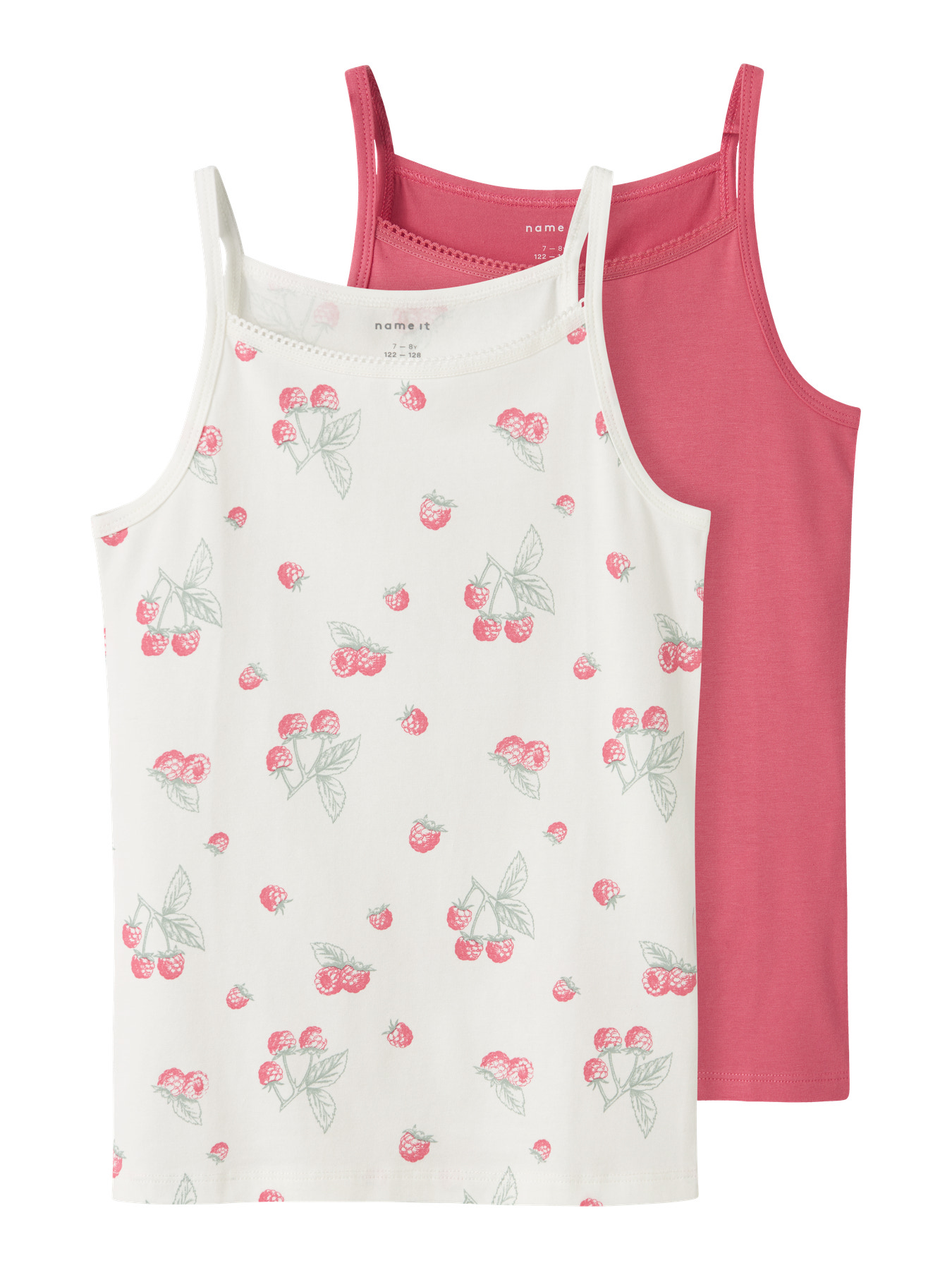 2 Pak Strop Toppe Raspberry Cloud Dancer fra Name It