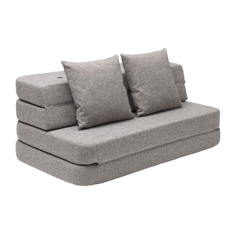 3 Fold Sofa Xl Soft   Flere Farver   Multi Grey W. Grey fra By Klipklap