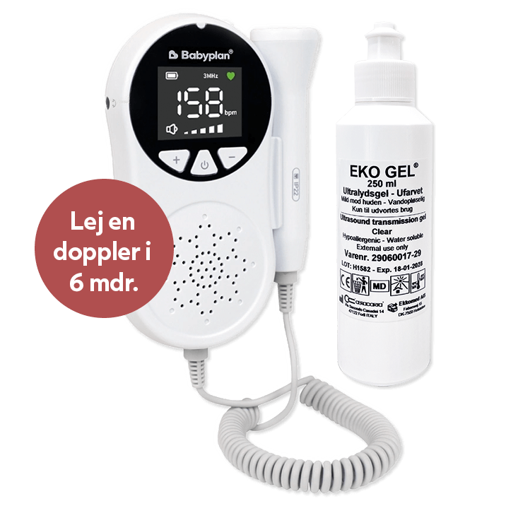 Lej en ultralydsdoppler - hele din graviditet