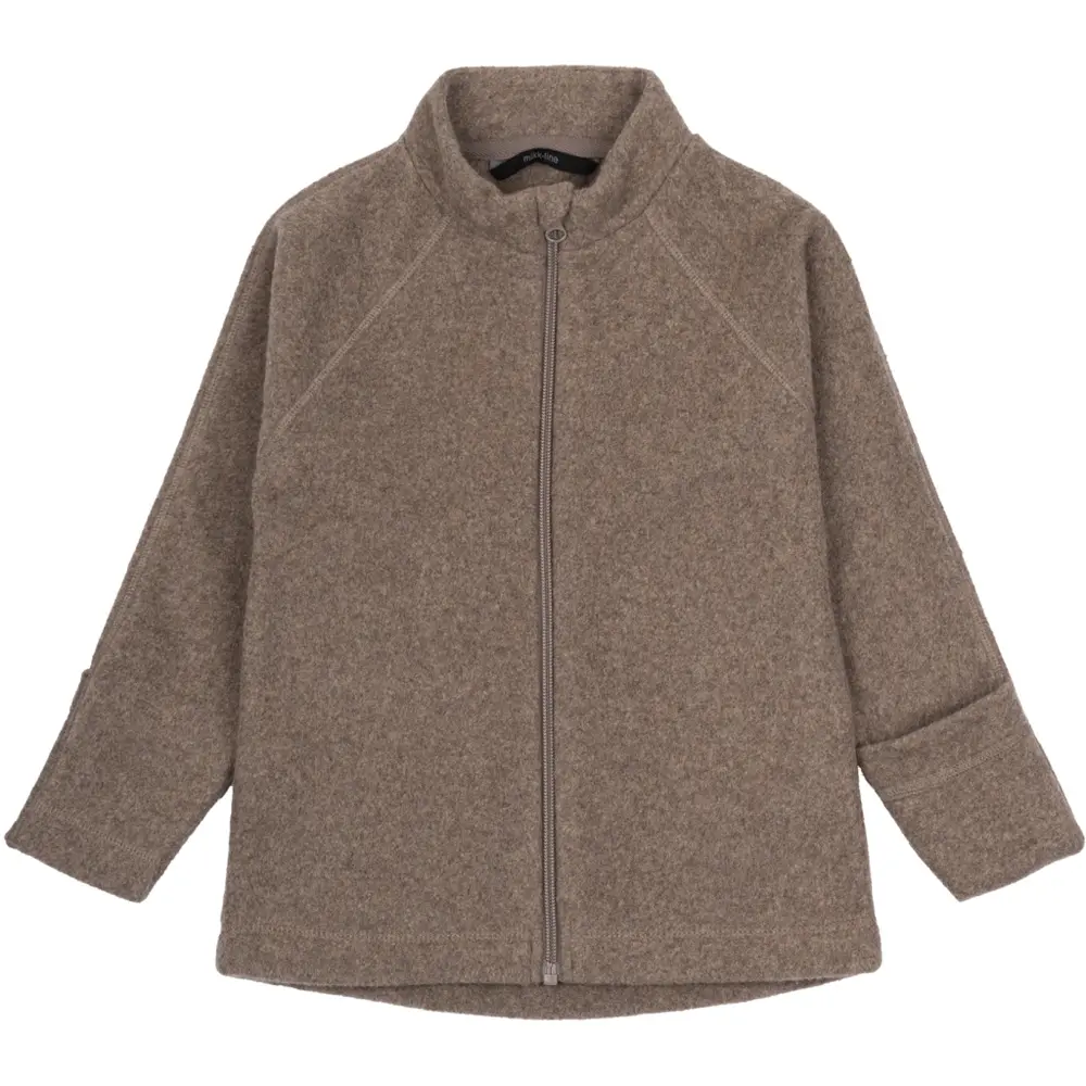 Bomuld Fleece Baby Jakke - MELANGE DENVER - 62