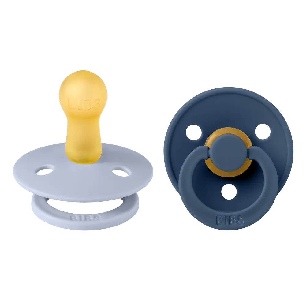 2 pk Colour Latex Size 2 Dusty Blue/Steel Blue