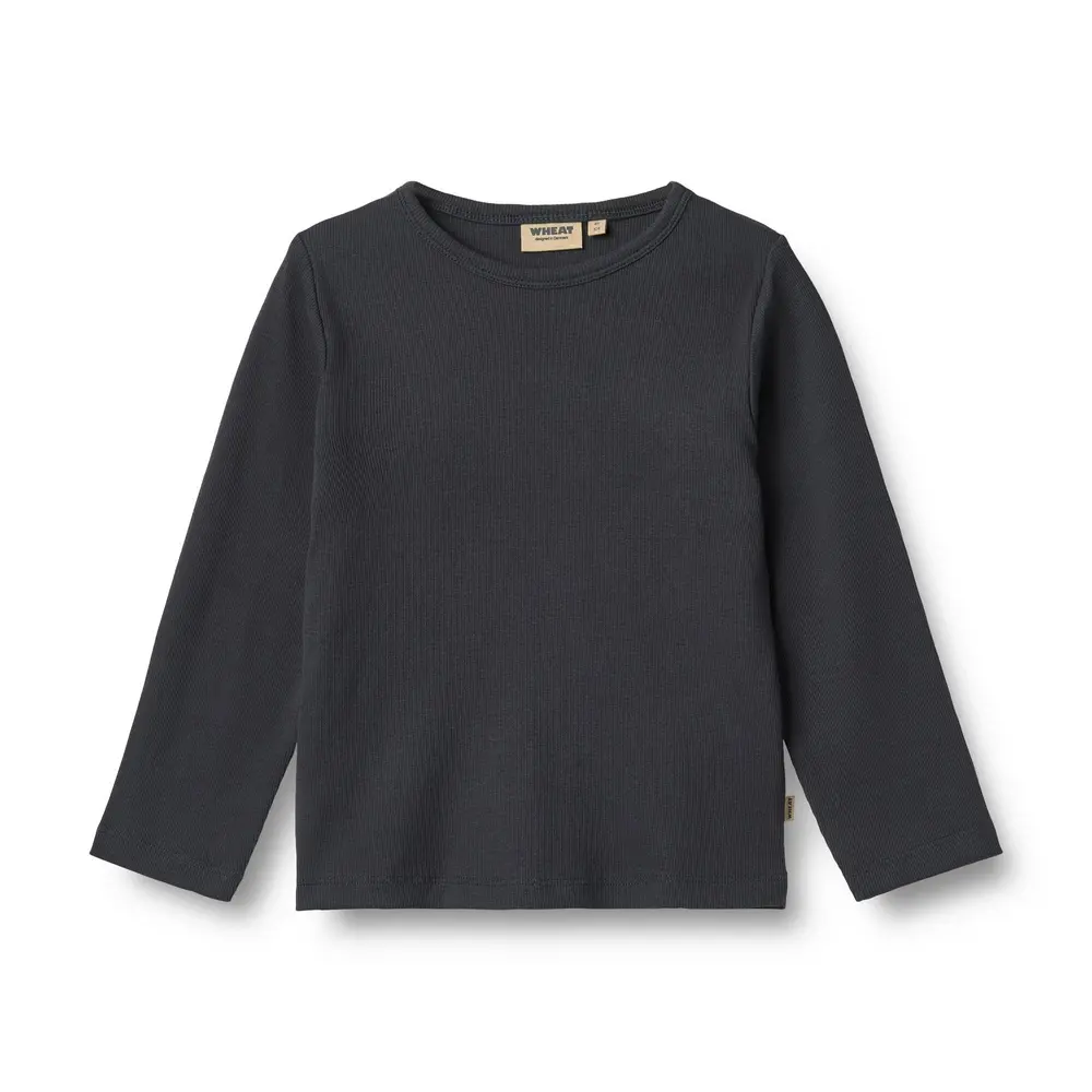 Langærmet Rib T-Shirt Milo - 1432 - 122