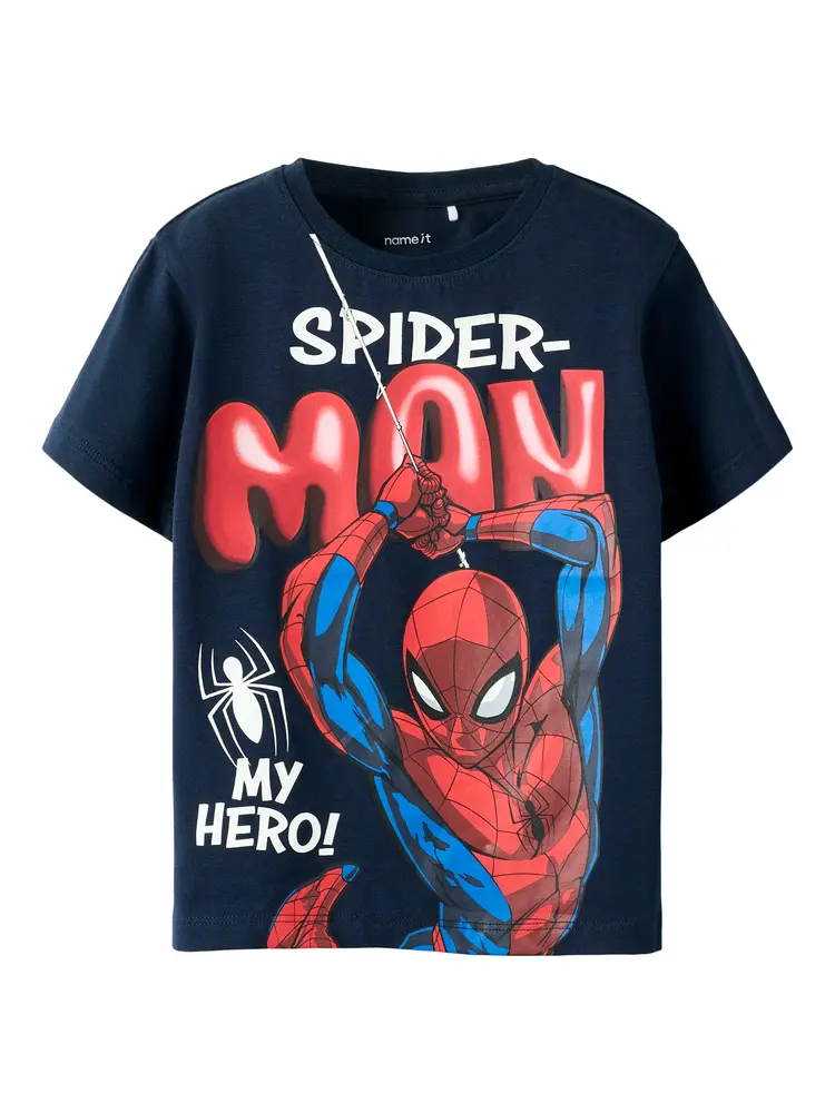 Marvin Spiderman T-Shirt - Navy Blazer - 116
