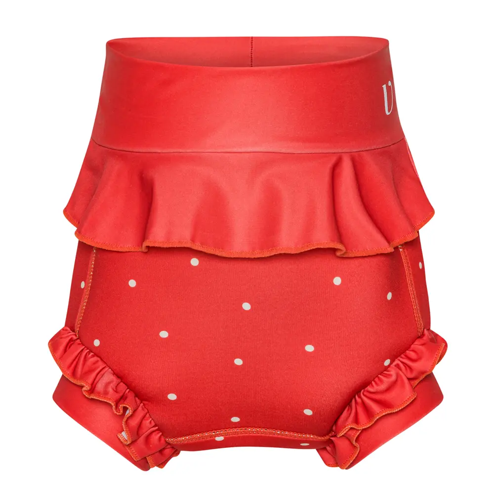 Badeble - Neopren - Frill - Berry - Dots - BERRY - 3-6 MDR.