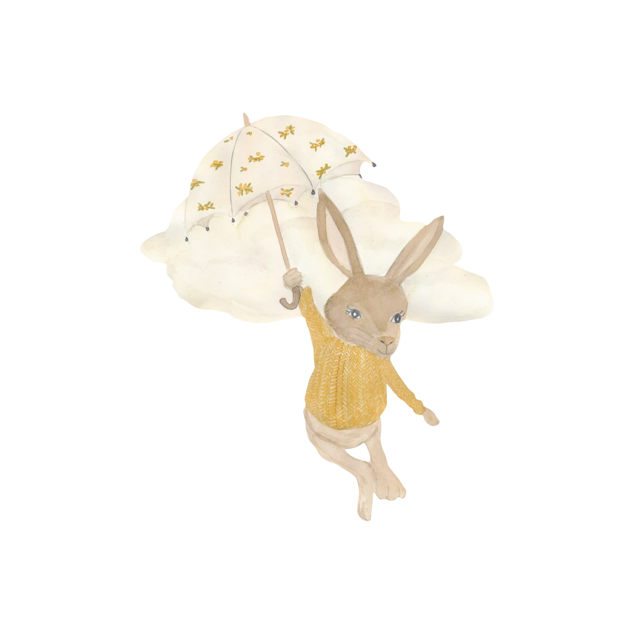 That's Mine - Wallsticker paraplyflyveren Emma - Brown