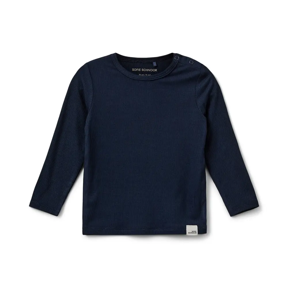 Petricia Langærmet T-Shirt - Navy Blue - 74
