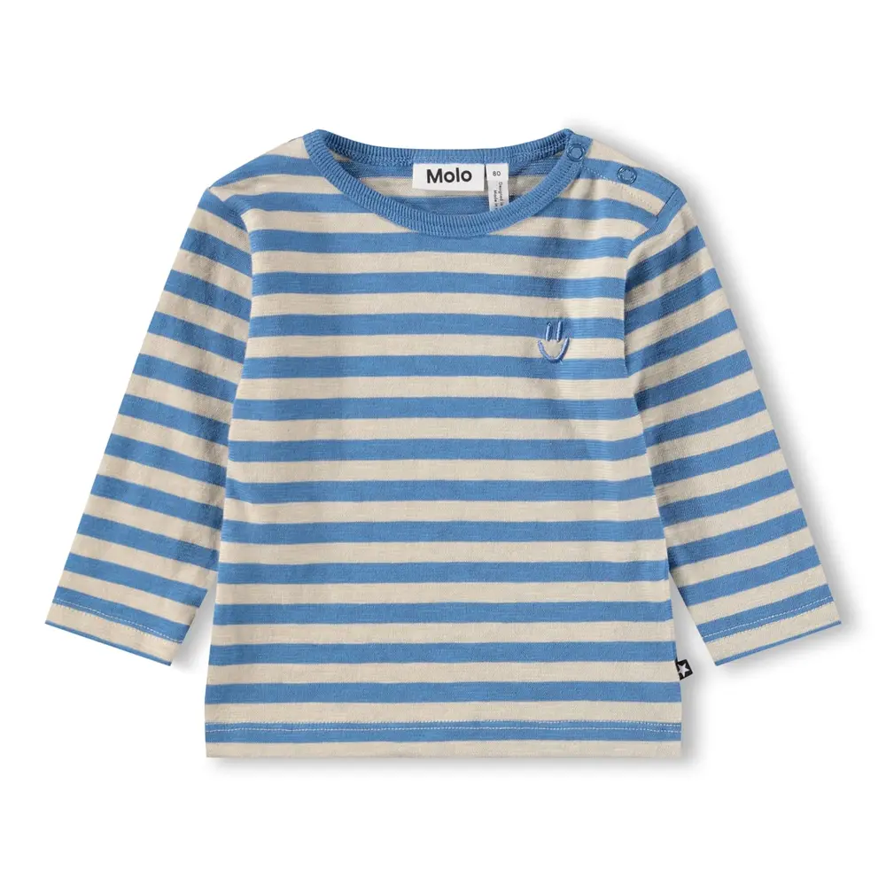 Elvo T-shirt - Blue Sand Stripe - 80