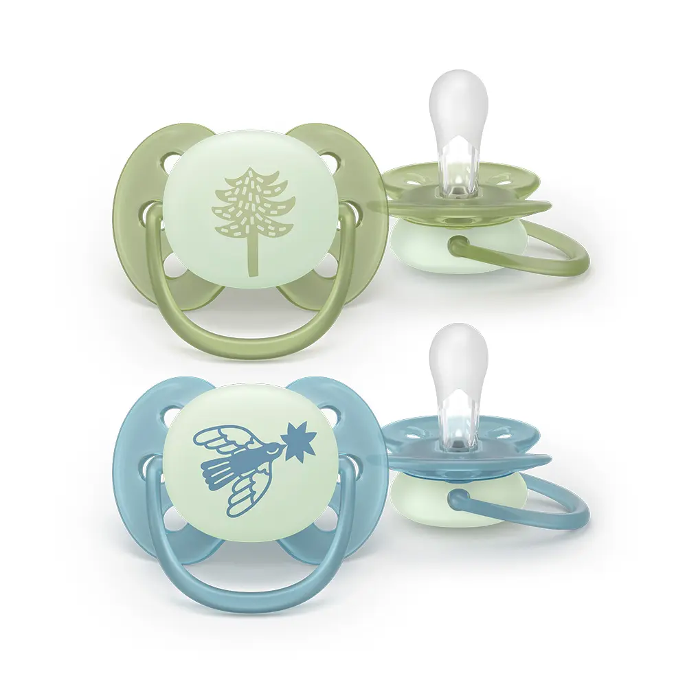 Philips Avent Ultra Soft Nat Sut +18m - Grøn/Blå