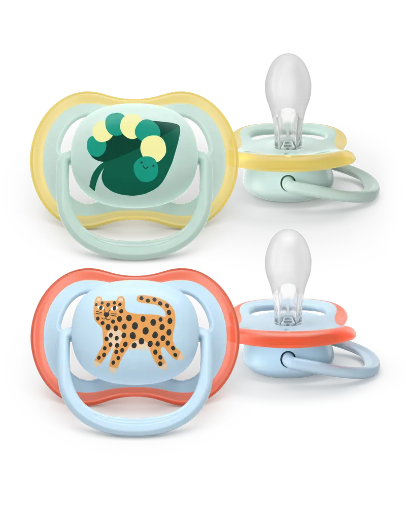Ultra air soother, 0-6 m, lysegrøn/lyseblå