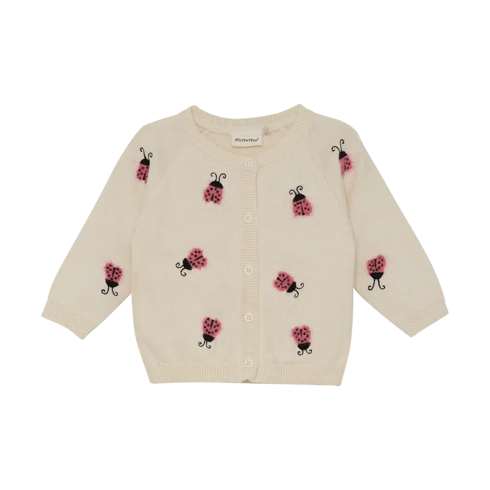 Strikket Cardigan - White Swan - 86