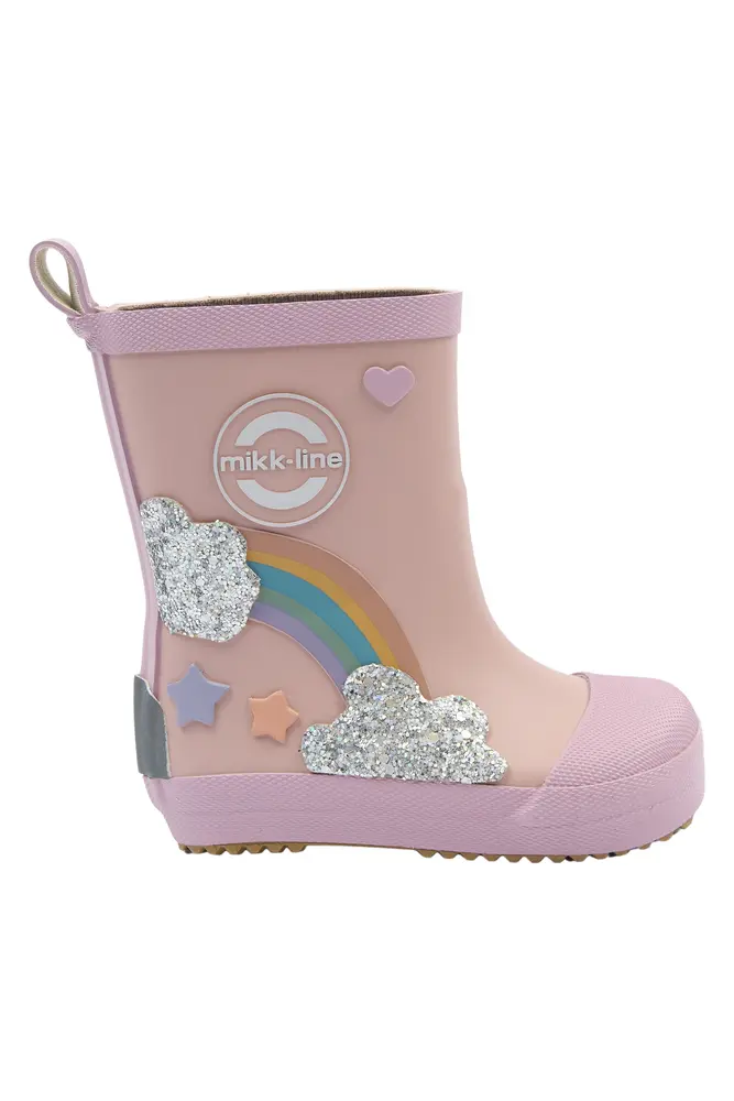 Gummistøvle Regnbue - Barefoot - Adobe Rose - 23