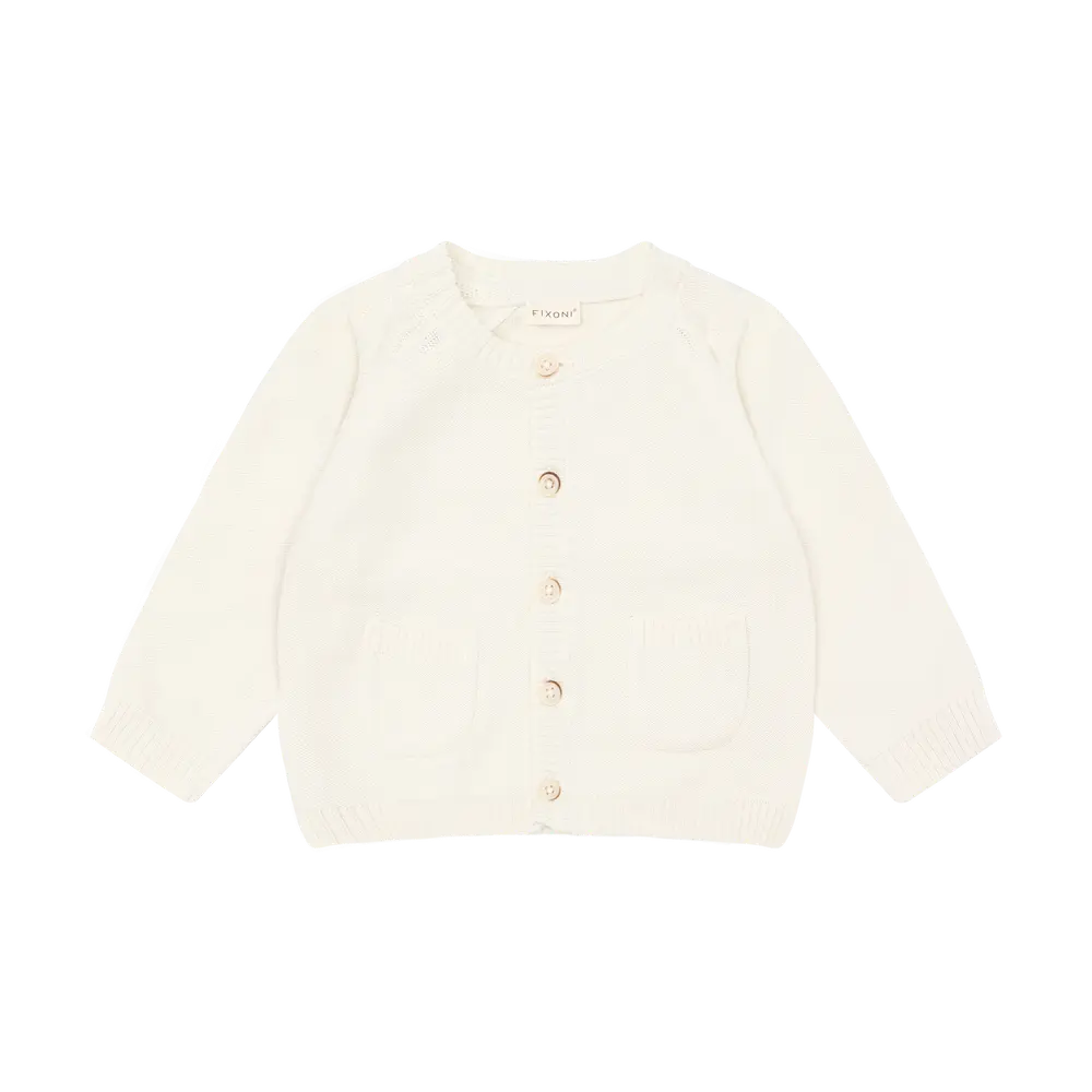Strikket Cardigan - Antique White - 50