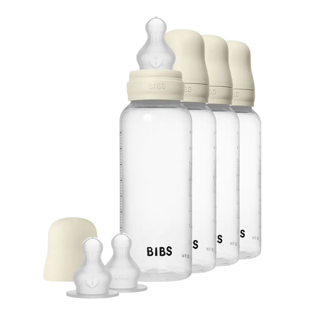 Sutteflaske Silicone 4pk 270 ml - Ivory
