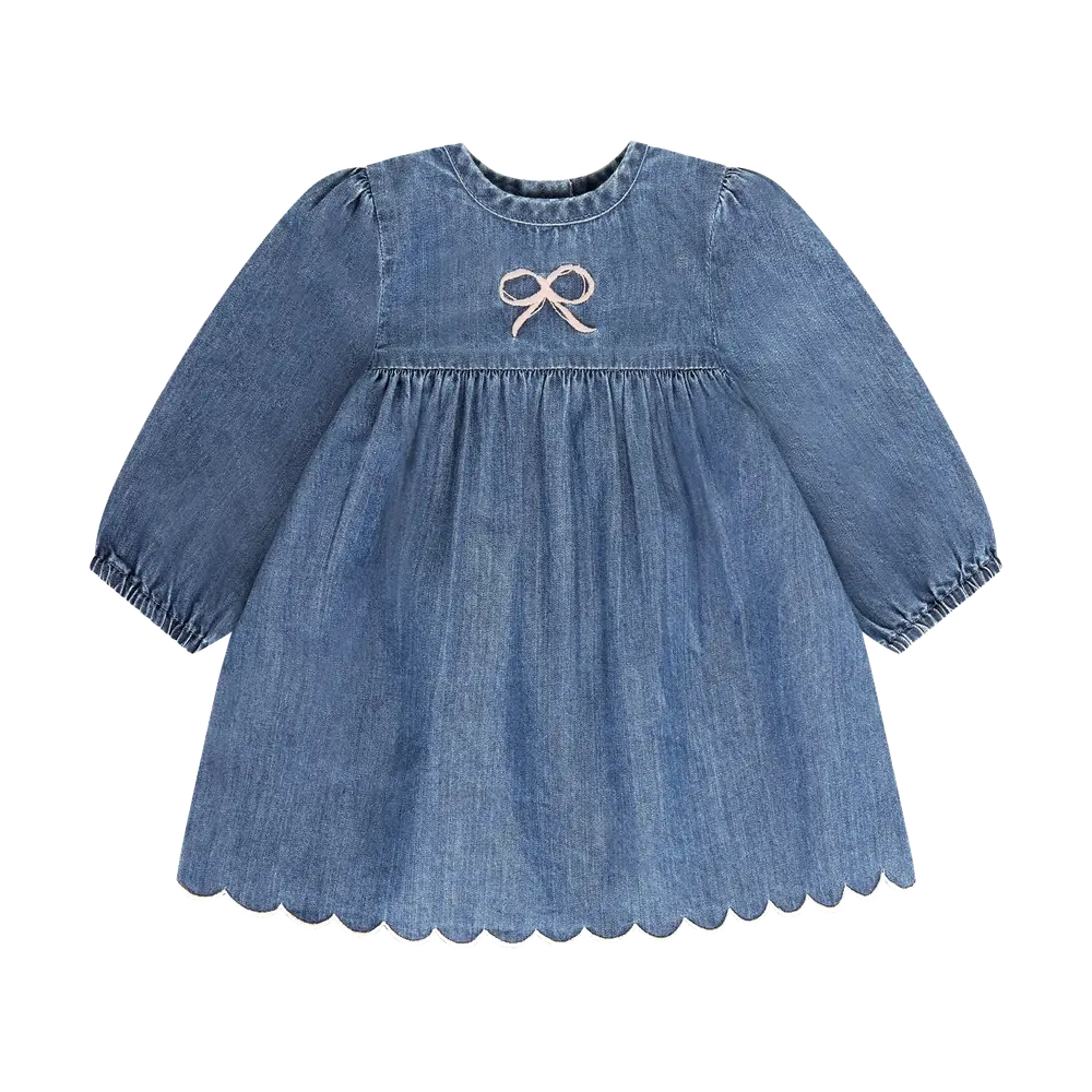 BeKids Kjole - Medium Blue Denim - 100