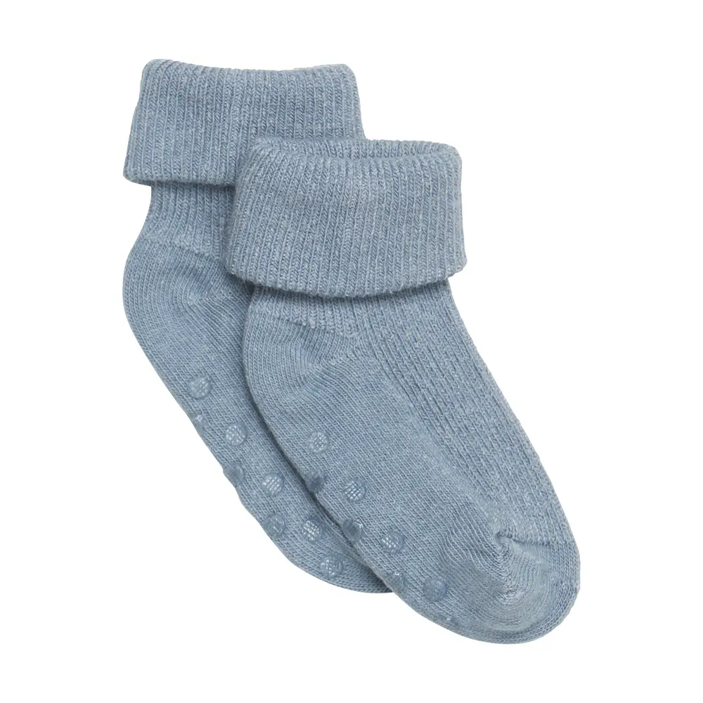 BeKids Ribbede Strømper - Blue Mirage - 23/26