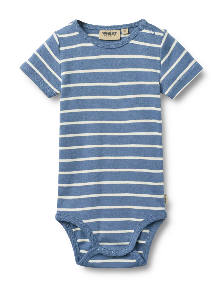 Edvald Kortærmet Body - Blue Stripe - 62