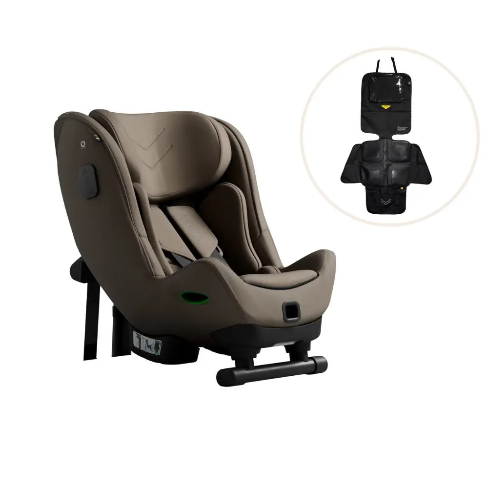 Axkid Minikid 4 Max Autostol Inkl. Sædebeskytter - Driftwood Beige