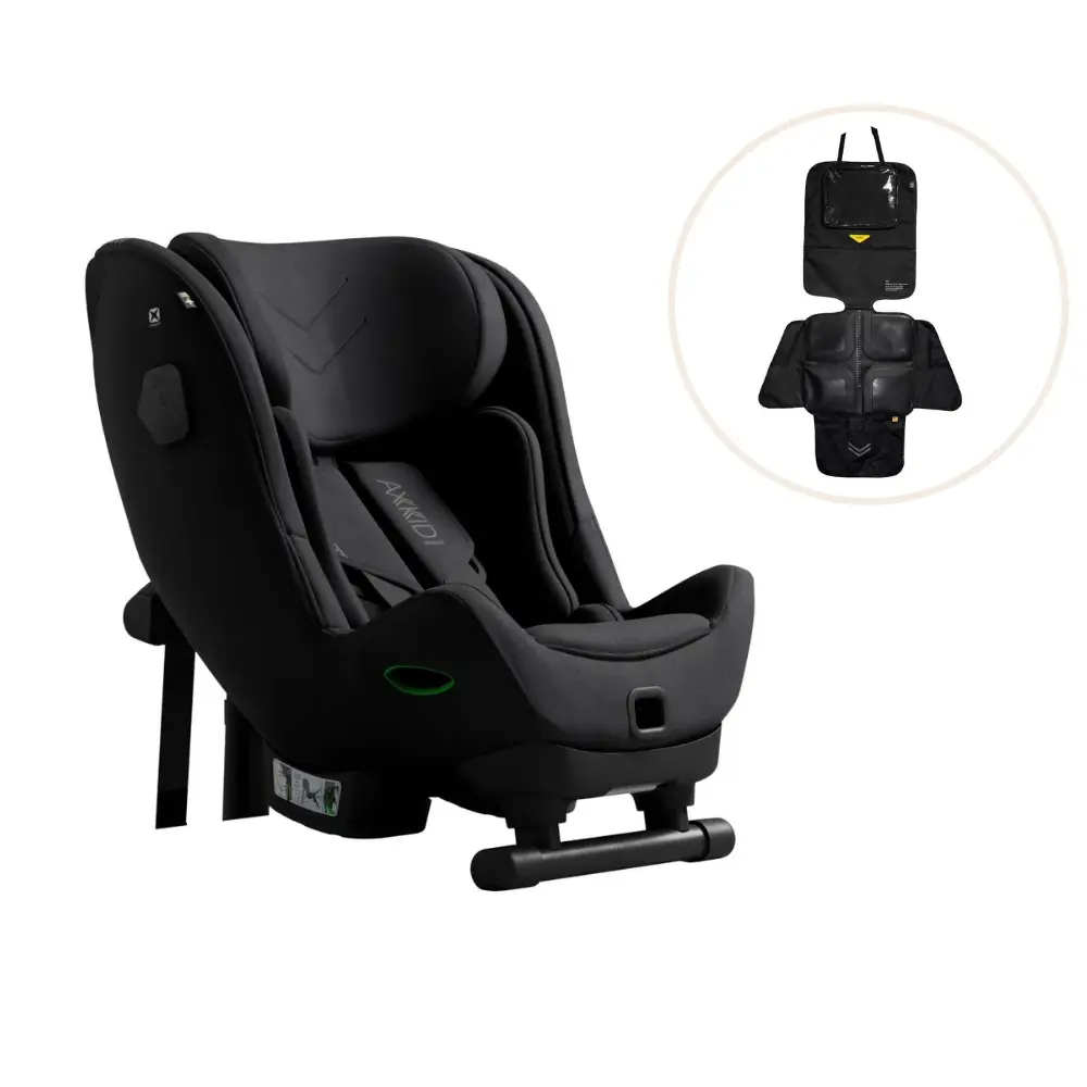 Axkid Minikid 4 Max Autostol Inkl. Sædebeskytter - Coastal Storm Black