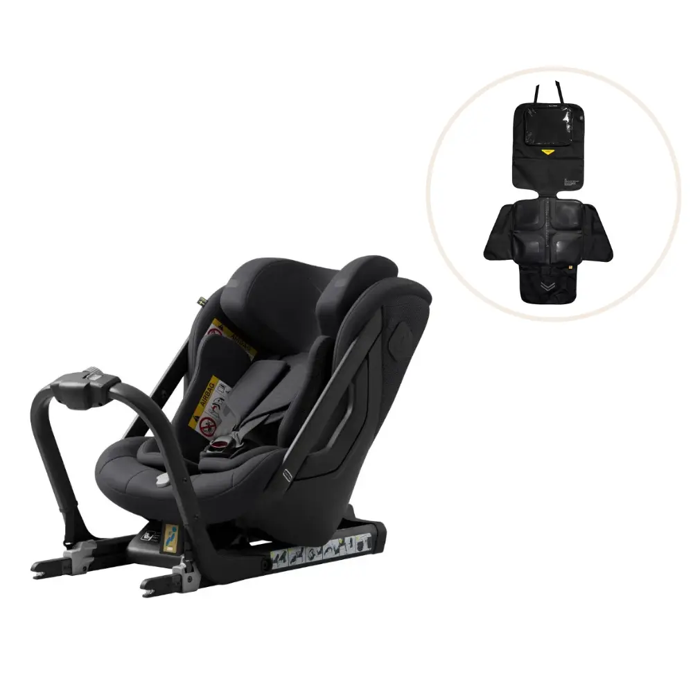 Axkid ONE 3 Autostol inkl. Sædebeskytter - Coastal Storm Black
