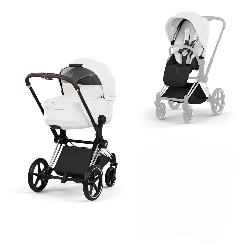 Cybex Priam Kombivogn - Style - Off White/Chrome Brown