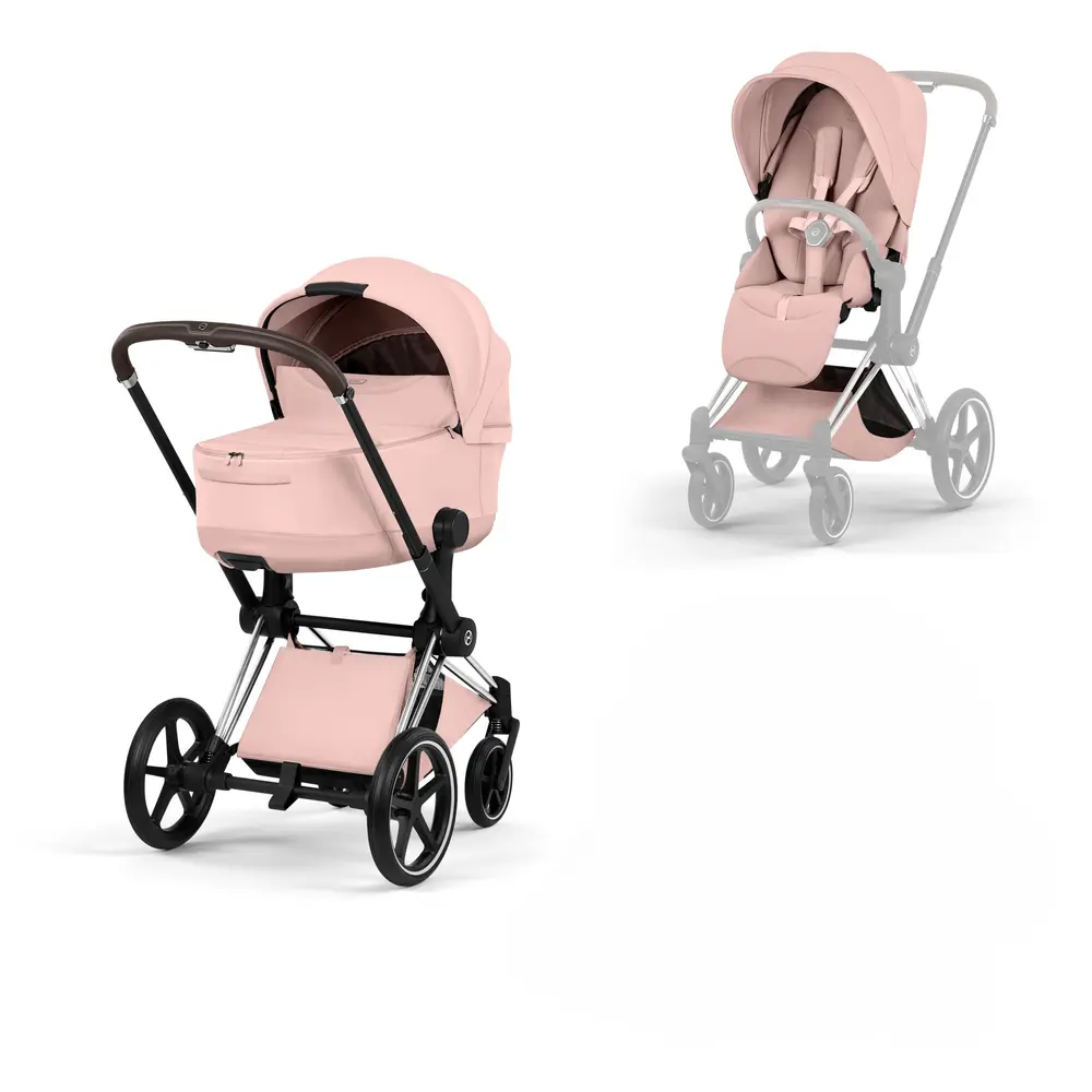 Cybex Priam Kombivogn - Style - Peach Pink/Chrome Brown