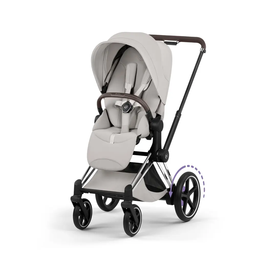 Cybex e-Priam Klapvogn - Style - City Grey/Chrome Brown