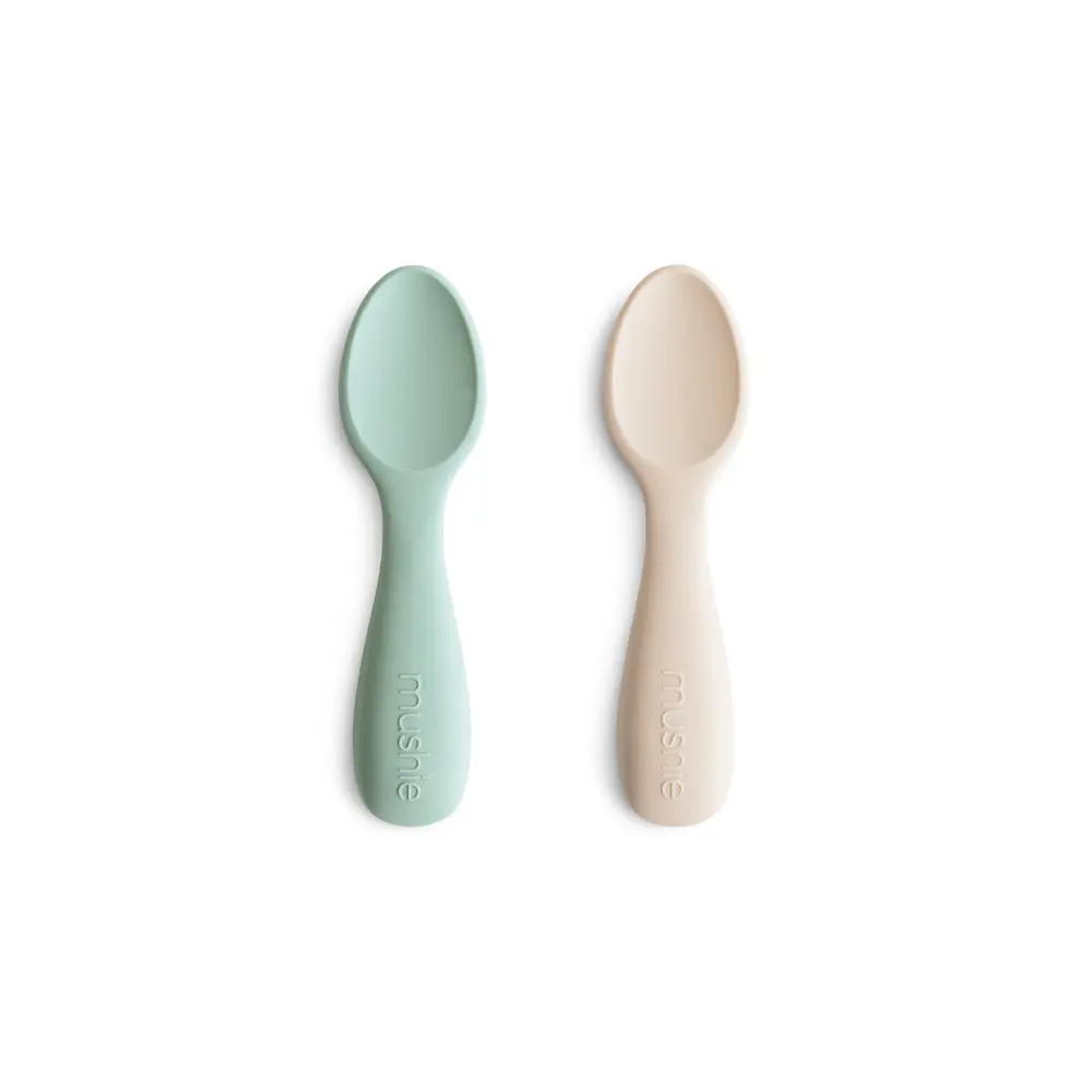 Mushie Korte Babyskeer 2-Pak-Cambridge Blue/Shifting Sand