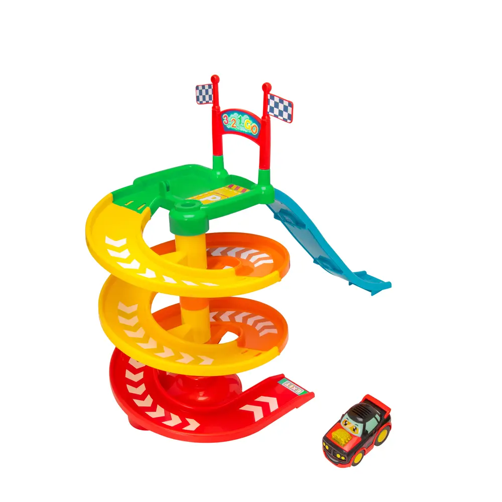 Tiny Teamsterz Beep & Go Twisting Tower With 1 Car