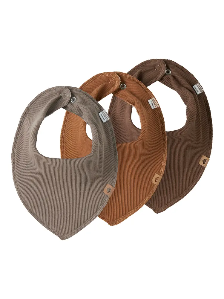 Name It Yvetti Bib 3-Pak - Mustang - ONE SIZE