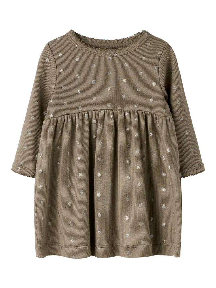 Name It Lona Kjole - Taupe Gray - 68