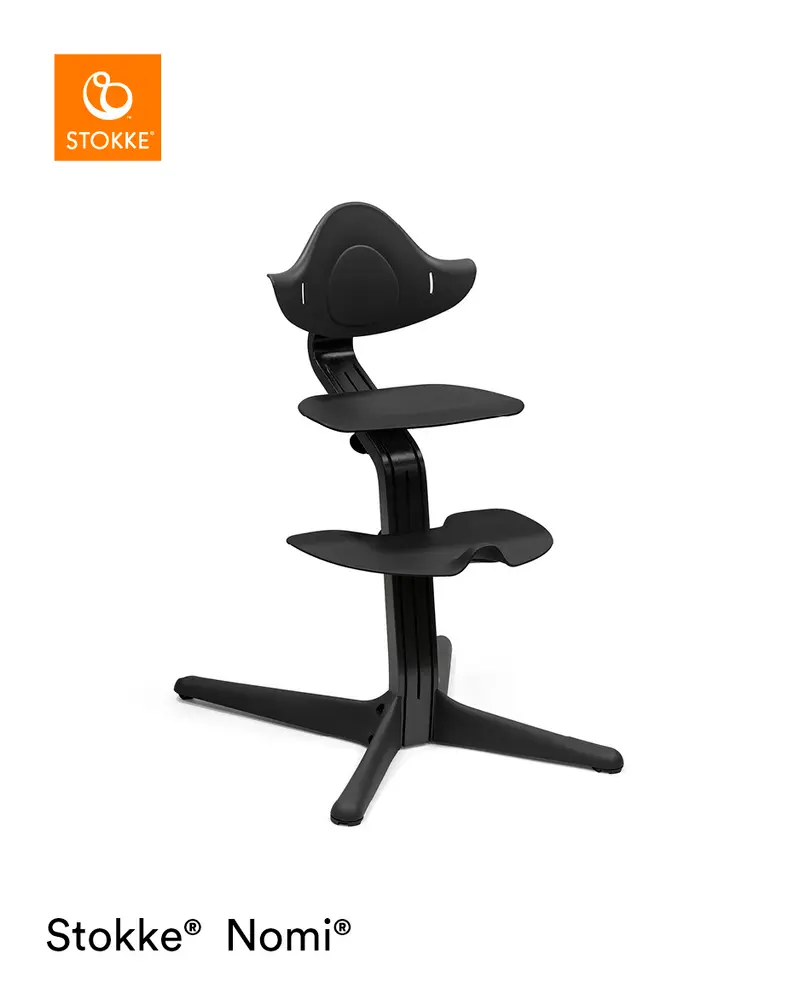 Stokke Nomi Højstol - Black/Black