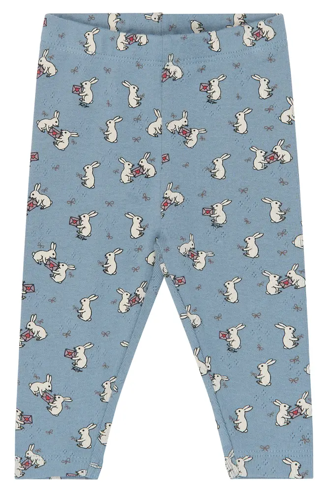The New Siblings Vita Pointelle Leggings - Ashley Blue  - 56