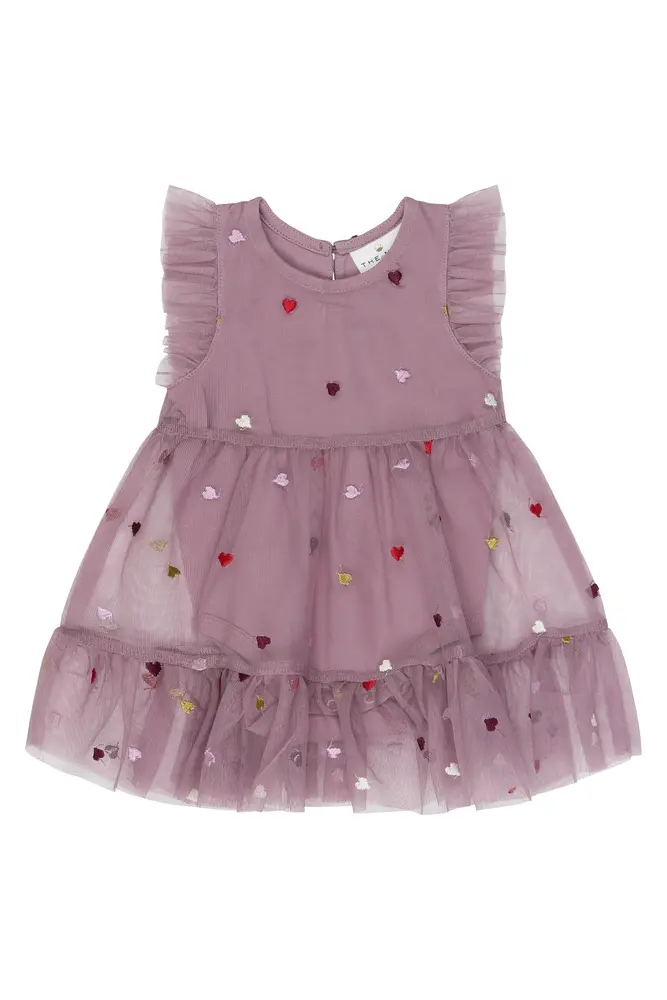 The New Siblings Vadia Mesh Bodykjole - Elderberry EMB TN - 56