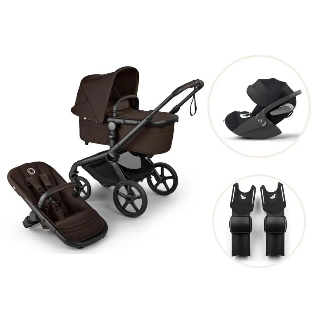 Bugaboo Fox 5 Renew Kombivogn Inkl. Cloud T Autostol Og Adapter - Cocoa Brown/Black