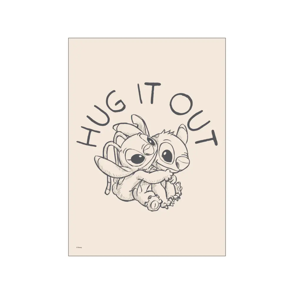 Plakat - Disney - Stitch og Engel 30x40
