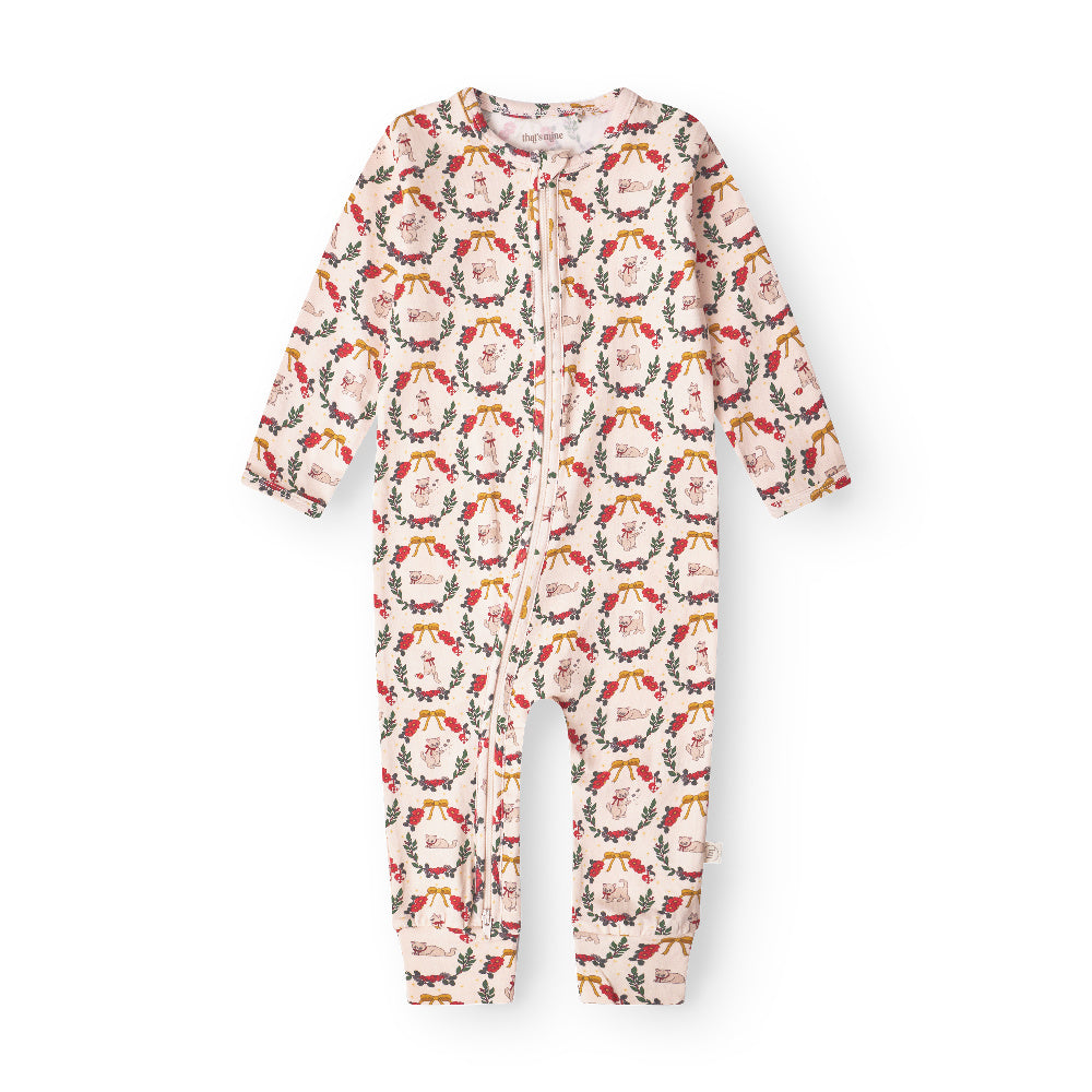 That's Mine - Elliotte onesie - Christmas wreath - 74cm - 9M