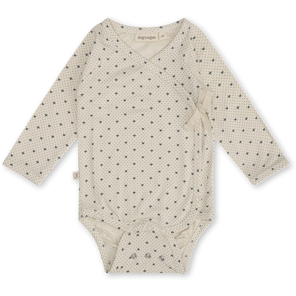 That's Mine - Elia slå-om body - Lots of love sky - 68cm - 6M