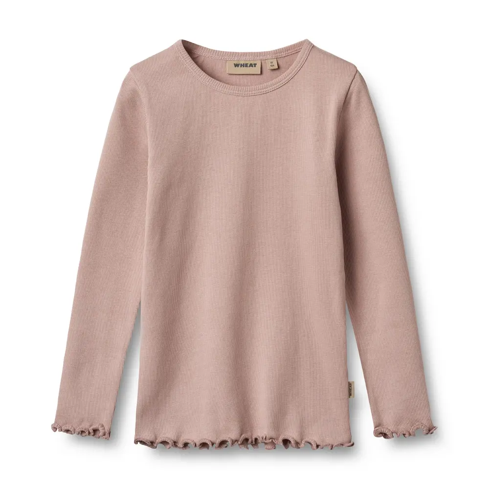 Wheat Ida Langærmet Top - Rose Powder  - 128