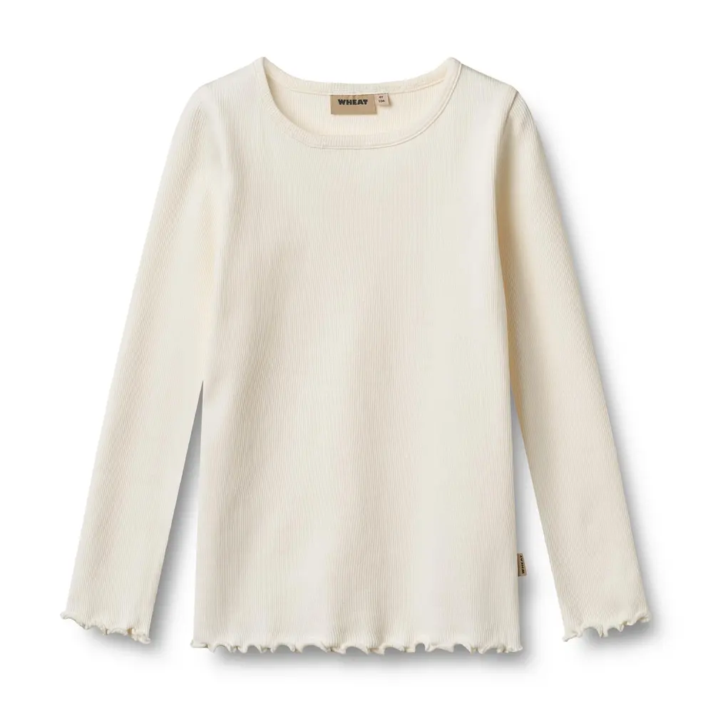 Wheat Ida Langærmet Top - Ivory - 122