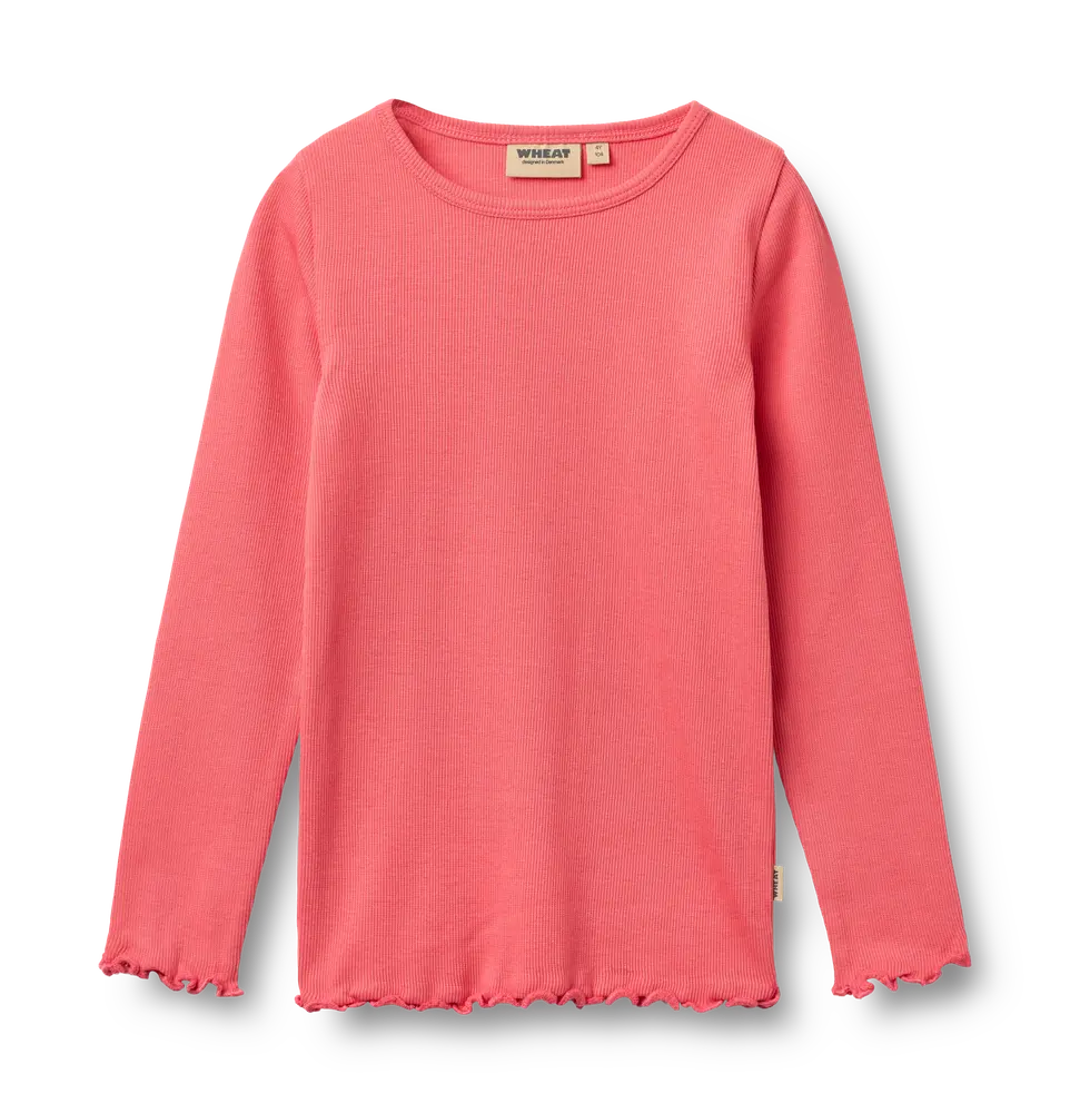 Wheat Ida Langærmet Top - Watermelon - 116